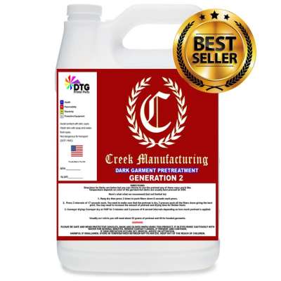 Creek Manufacturing Generation 2 POTENT UNIVERSAL Pretreat For ALL DTG/ALL COLORS Questions & Answers