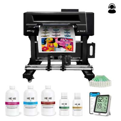 How much space is needed to use the DTF PRO MAXi 17 dtf printer - along with the Shaker unit?