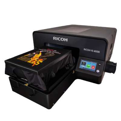 RICOH RI4000 Printer (Includes Software, Standard Platen, Training and Onboarding) - does automated pretreatment / enhancing, includes supplies Questions & Answers