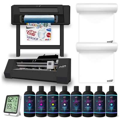 UVDTF Genesis VX Printer System (includes 3 Genesis Printheads, Built-in Laminator, Rolling Stand, A+B UVDTF Film Rolls, UVDTF Inks and Varnish, Genesis Cutter, Training and Onboarding) Questions & Answers