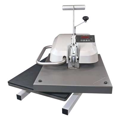 What is the purpose of the Quick-Change feature in the heat press machine?