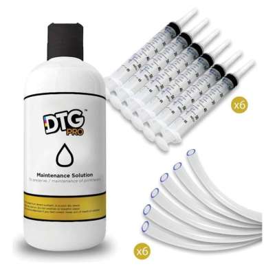 DTF Printhead Maintenance Kit - for the maintenance of printheads (includes 100ml maintenance solution, accessories and instructions) Questions & Answers