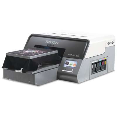 RICOH RI1000 PRINTER BUNDLE DTF READY (Includes Software, Set of 6 Ink Cartridges, Set of 6 Cleaning Cartridges, Maintenance Materials, DTF Heat Station, DTF Sheets, DTF Powder, Training and Onboarding) Questions & Answers