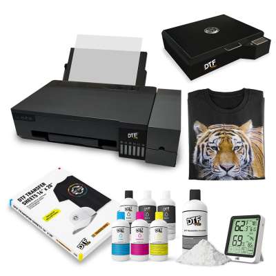 DTFPRO QUICKSHEET DTF Printer (Direct to Film Printer) - includes Printer, AWIM Module, RIP Software, 1-on-1 Training, Supplies (580ml ink, 20 DTF Sheets, 0.7lb grams DTF Powder) plus the DTF Heat Station V2 Questions & Answers